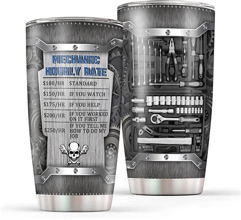 Mechanic Tools Box Coffee Tumbler for Engineer Men 20 oz 